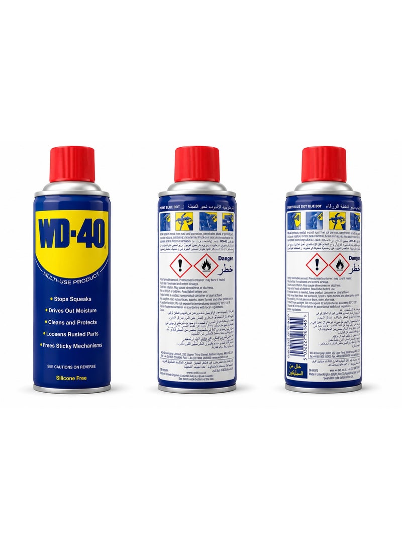 WD-40 Multi-Use Product Spray Lubricant & Rust Remover 330ml | Anti-Rust, Moisture Displacer, Penetrating Oil | Made in UK - Image 3