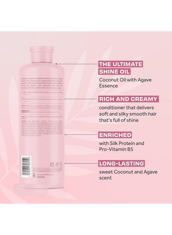 لي ستافورد بلسم لي ستافورد شاين | مجموعة كوكو لوكو - أفضل بلسم مرطب للشعر الجاف والباهت، بلمسة نهائية لامعة، غني بزيت جوز الهند وخلاصة الصبار، 16.9 أونصة سائلة - Image 3