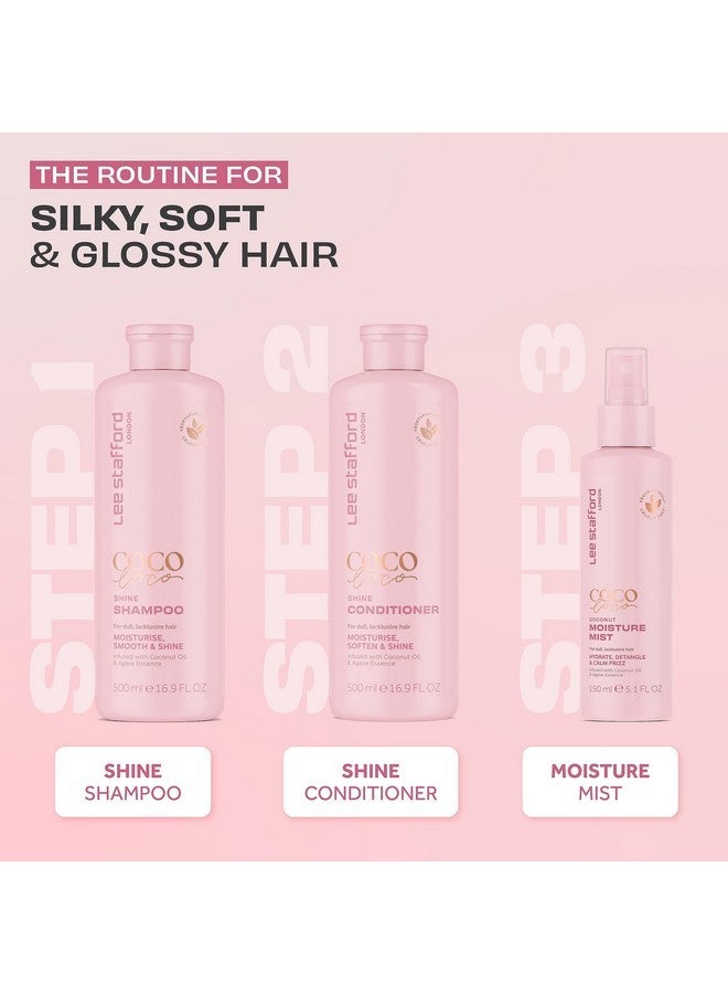 لي ستافورد بلسم لي ستافورد شاين | مجموعة كوكو لوكو - أفضل بلسم مرطب للشعر الجاف والباهت، بلمسة نهائية لامعة، غني بزيت جوز الهند وخلاصة الصبار، 16.9 أونصة سائلة - Image 4