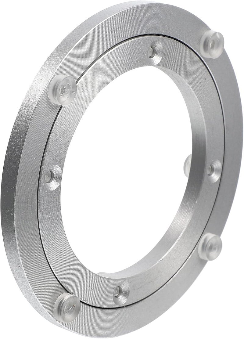 Aluminum Alloy Turntable Bearing Rotating Swivel Plate for Dining Tables Stable Centerpiece Base for Wood Glass Marble Surfaces Multipurpose Display and Serving Tray - Image 1