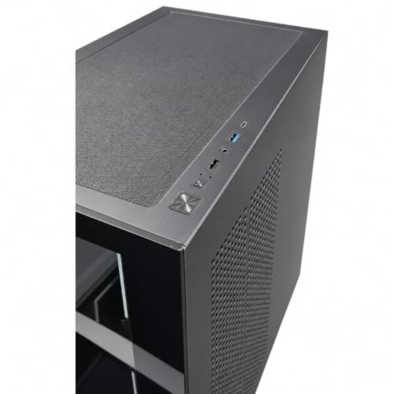 Quad Solution Gaming PC Core i5-14400F, RTX 5060 8GB, 16GB DDR5, 1TB NVMe SSD for gamers, aluminum chassis, high-speed performance, black, pre-built and tested - Image 3