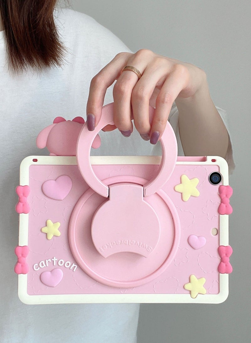 Cartoon Kids Case for Huawei Matepad SE 10.4-Inch, Portable Handle Stand, Kids Friendly Soft Silicone Adjustable Stand Shockproof Cover for Huawei Matepad SE 10.4-Inch 2022 - Image 4