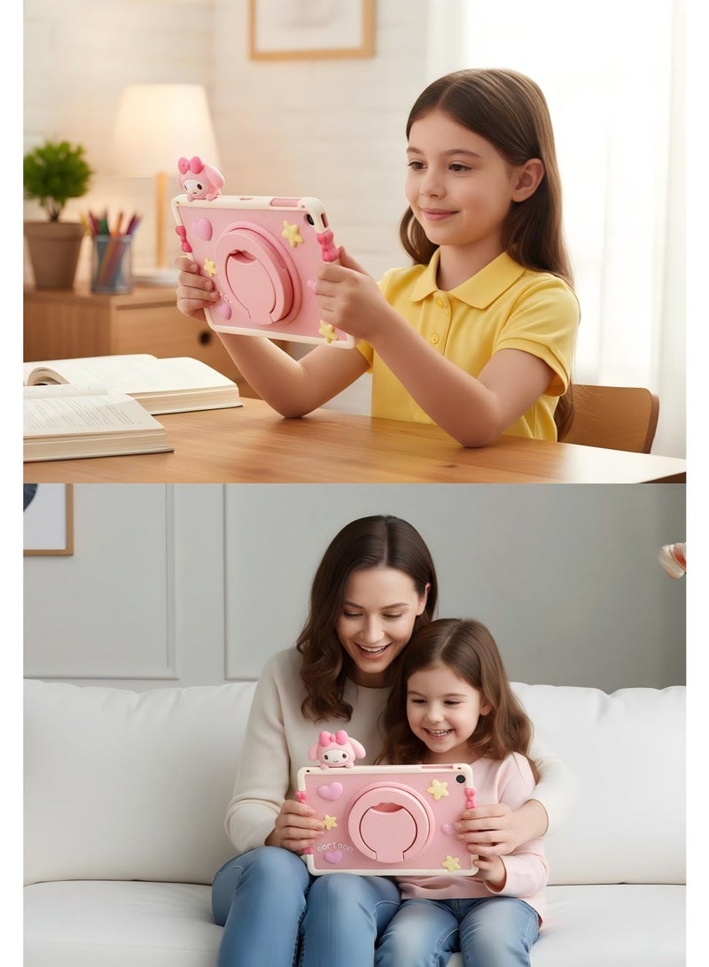 Cartoon Kids Case for Huawei Matepad SE 10.4-Inch, Portable Handle Stand, Kids Friendly Soft Silicone Adjustable Stand Shockproof Cover for Huawei Matepad SE 10.4-Inch 2022 - Image 2