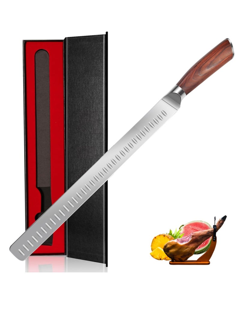Astylway Slicing Carving Knife 12 inch Brisket Knife Outdoor Meat Cleaver Kitchen Knife Chef Knives Multipurpose Grilling Camping Cooking Knife BBQ Tool  - Image 1