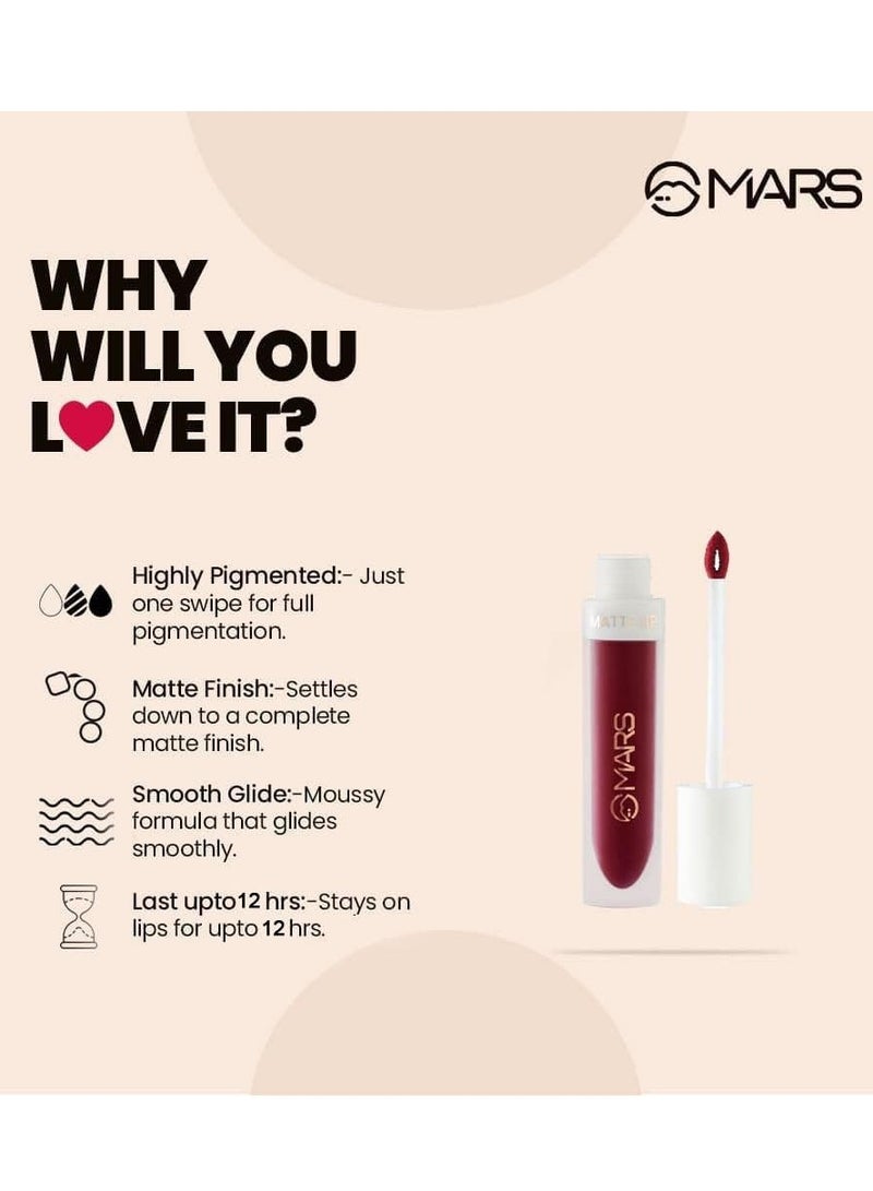 مارس لون شفاه سائل مطفي يدوم طويلاً 4.5 مل 19 روك ذا نود - Image 3