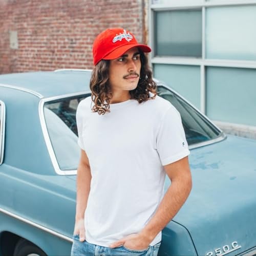 AMERICAN NEEDLE Washington Capitals Unisex Blue Line Officially Licensed NHL National Hockey League Team Baseball Hat Adjustable Buckle Strap Dad Cap (40742A-WAC) - Image 2