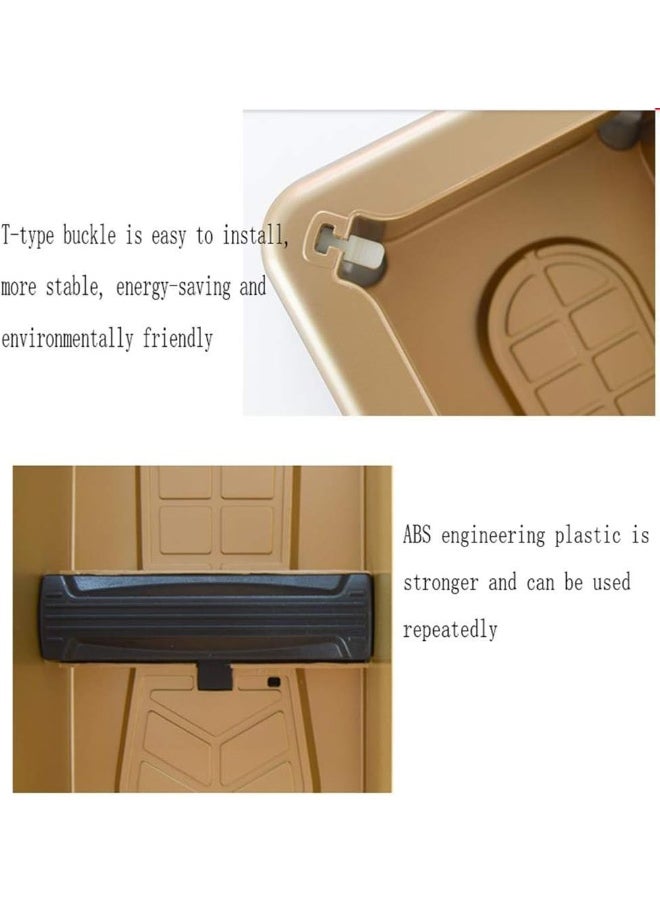 Generic LQPHY Automatic Shoe Cover Dispenser, for Use by Labs, Real Estate Businesses with Disposable Plastic Overshoes Carpet Protector Dispenser Machine Easy Use, Gold, Shoe Cover 200 Pcs  - Image 5