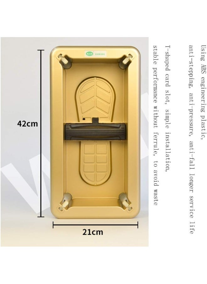 Generic LQPHY Automatic Shoe Cover Dispenser, for Use by Labs, Real Estate Businesses with Disposable Plastic Overshoes Carpet Protector Dispenser Machine Easy Use, Gold, Shoe Cover 200 Pcs  - Image 3