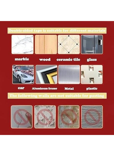 LABUK LABUK 60PCS Reusable Multifunctional Double Sided Adhesive TapeRemovable Reusable Nano Adhesive Mounting Tape for Walls decoration  - Image 5