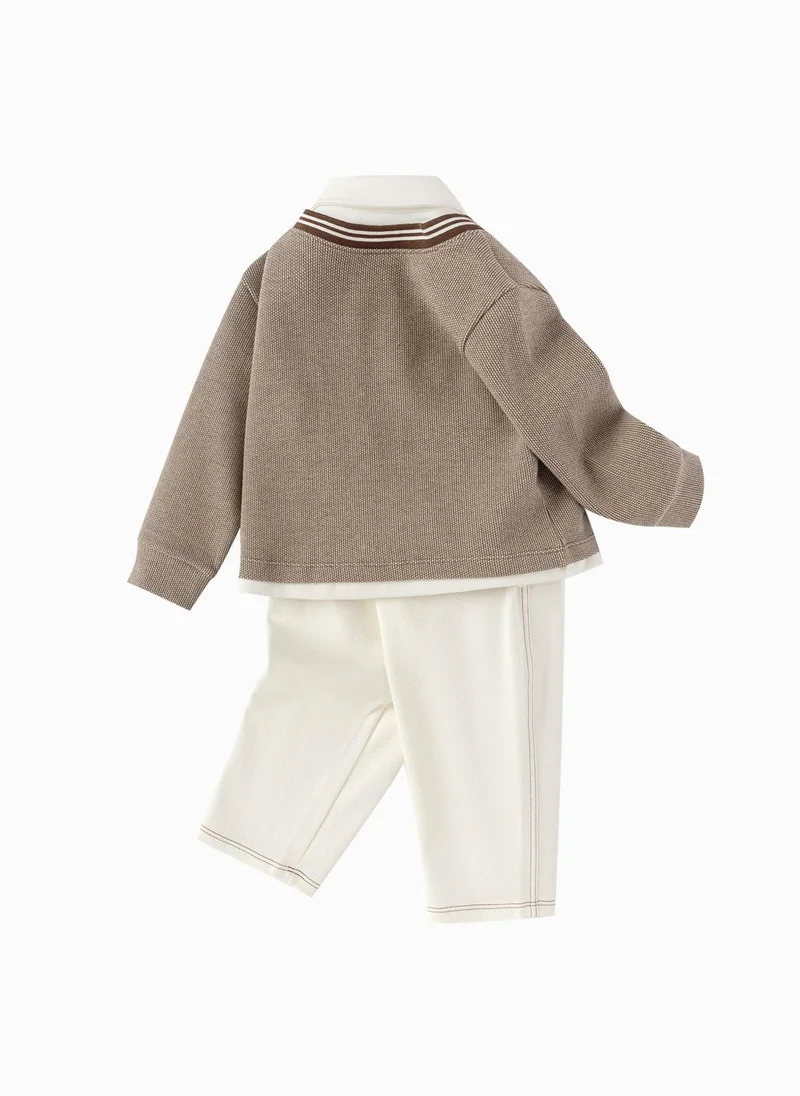 Balabala Boy Toddler Knit long sleeve suit