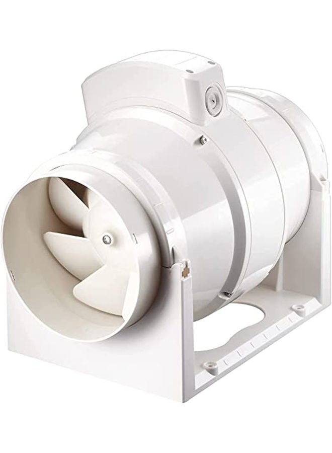 عباسلي مروحة عادم دائرية في الخط، مروحة قناة منخفضة الضوضاء لتهوية مطبخ الحمام (4 بوصة (100 مم)) - Image 1