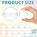 MiniInflat 300 Pcs 2 Inch Empty Vending Machine Capsules Colored Round Capsules Toy Bulk Gumball Machines Plastic Balls Small Plastic Containers for Easter Party Favor Themed Gift Clear - Image 4