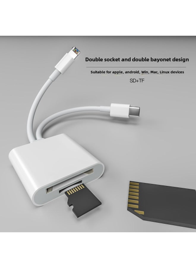 Akino Type-c To Sd Camera Card Mobile Phone Otg Card Reader Tf Memory Card High-speed Adapter Outlet - Image 1