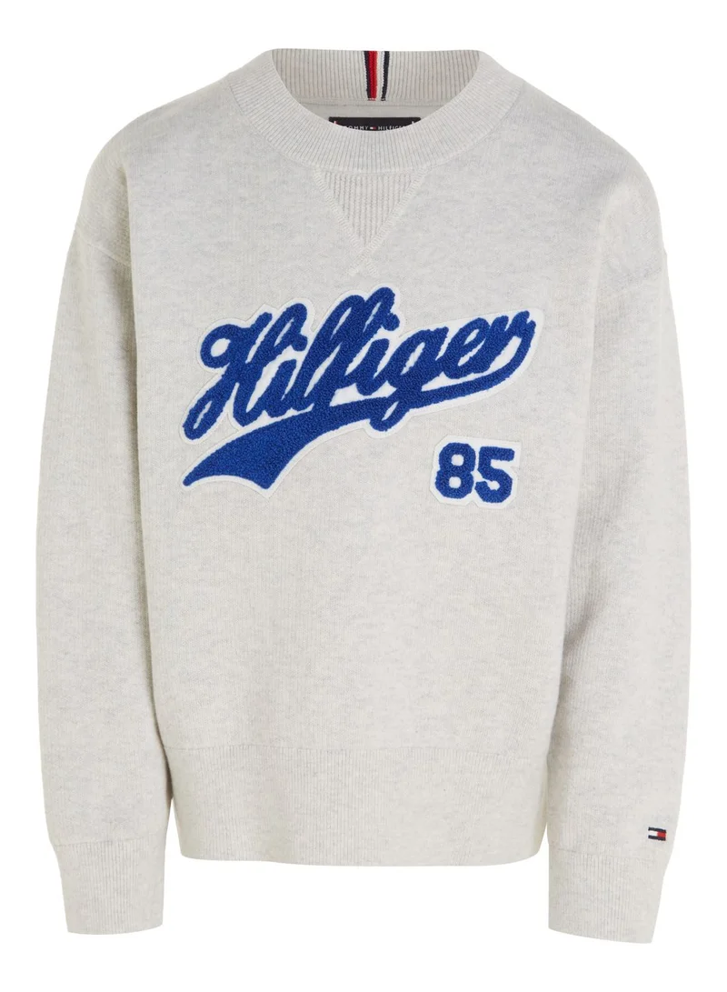 TOMMY HILFIGER Kids Knitted Script Sweater