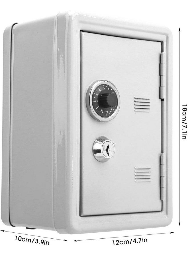Ronteno Kid's Piggy Bank, Children Mini Key Money Storage Case Simulation Password Safe Box Safe Creative Piggy Bank Kids Money Banks Box Gift for Children(1Pic, White) - Image 5