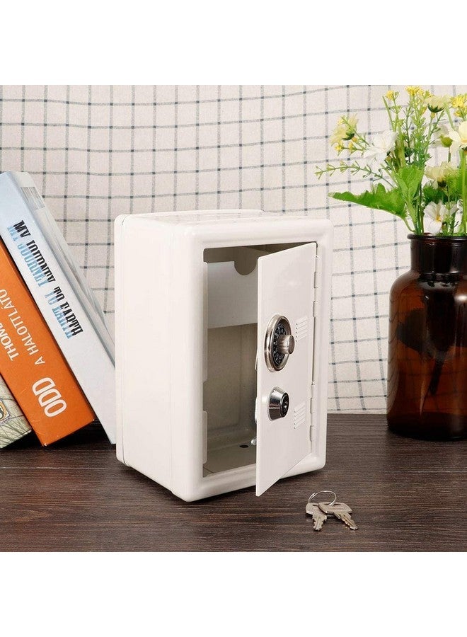 Ronteno Kid's Piggy Bank, Children Mini Key Money Storage Case Simulation Password Safe Box Safe Creative Piggy Bank Kids Money Banks Box Gift for Children(1Pic, White) - Image 4