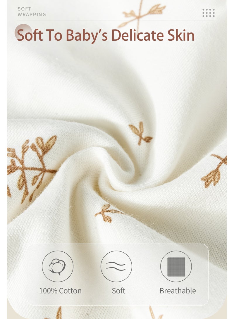 insular Baby Swaddle Blanket Sack with Arms Free Design, Transition to Arm Freedom Wearable for Newborn Girl and Boy, Medium 100% Breathable Cotton 3-6Months - Image 4