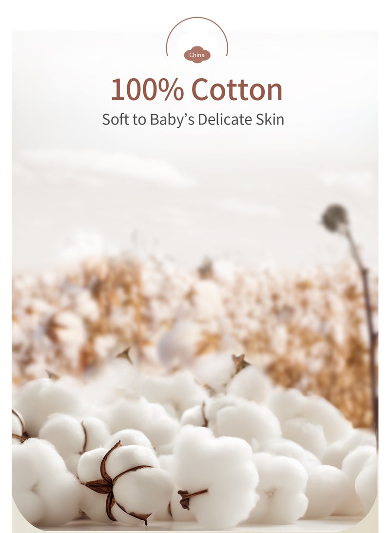 insular Baby Swaddle Blanket Sack with Arms Free Design, Transition to Arm Freedom Wearable for Newborn Girl and Boy, Medium 100% Breathable Cotton 3-6Months - Image 5