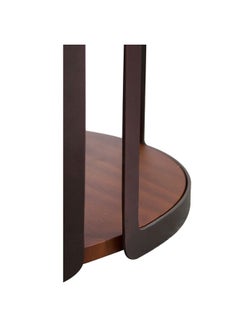 DANUBE HOME Venveto Round End Table - Walnut  - Image 5