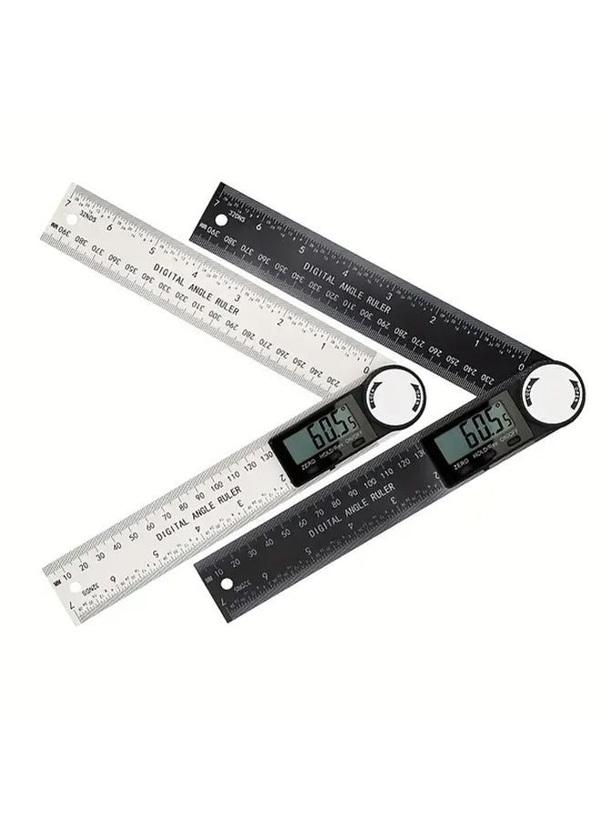 Digital Angle Ruler 200mm Stainless Steel High Precision Woodworking Protractor - Image 2