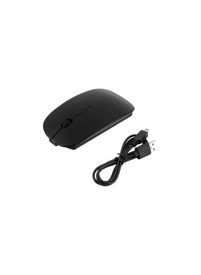 Generic - Ergonomic Rechargeable Wireless Bluetooth USB Silent Mouse Compatible with Apple MacBook, iPad, iPhone, Android, PC, Laptop, Tablet - Image 1