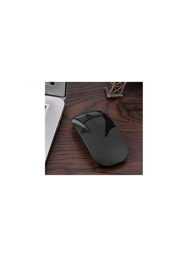 Generic - Ergonomic Rechargeable Wireless Bluetooth USB Silent Mouse Compatible with Apple MacBook, iPad, iPhone, Android, PC, Laptop, Tablet - Image 1