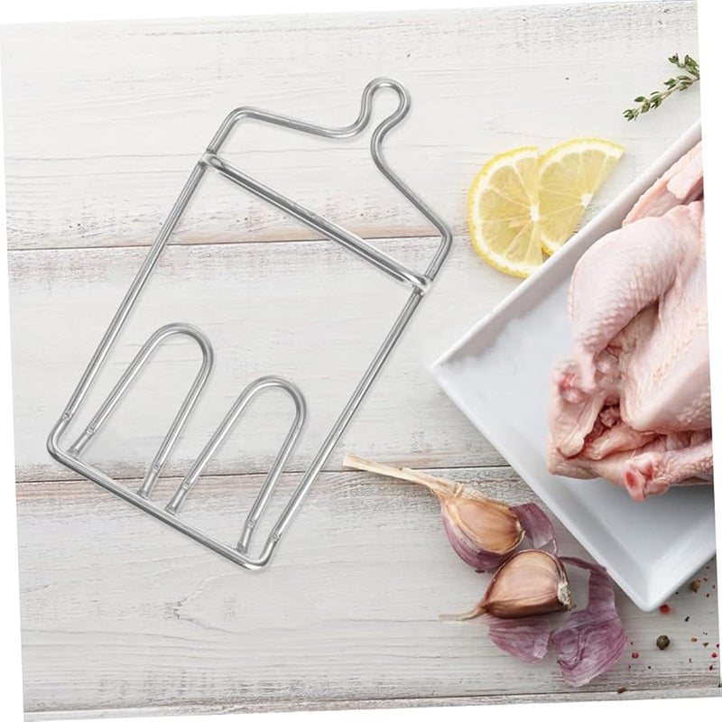 Stainless Steel Meat Hooks 2Pcs for Hanging Poultry Smoking Grilling Duck Processing - Image 5