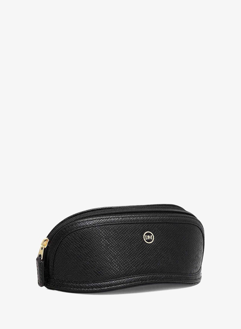 Da Milano Franzy Leather Spectacle Case - Black - Image 2