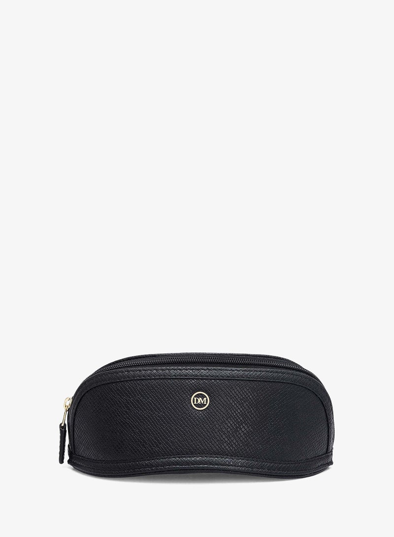 Da Milano Franzy Leather Spectacle Case - Black - Image 1