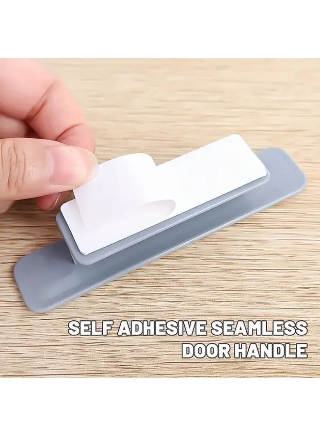 Pack of 4 Crescent White Self Adhesive Handles Multipurpose for Doors Wardrobes Windows Cabinets - Image 5