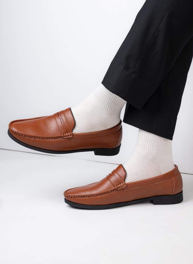 Styli Faux Leather Slip On Penny Loafers  - Image 1