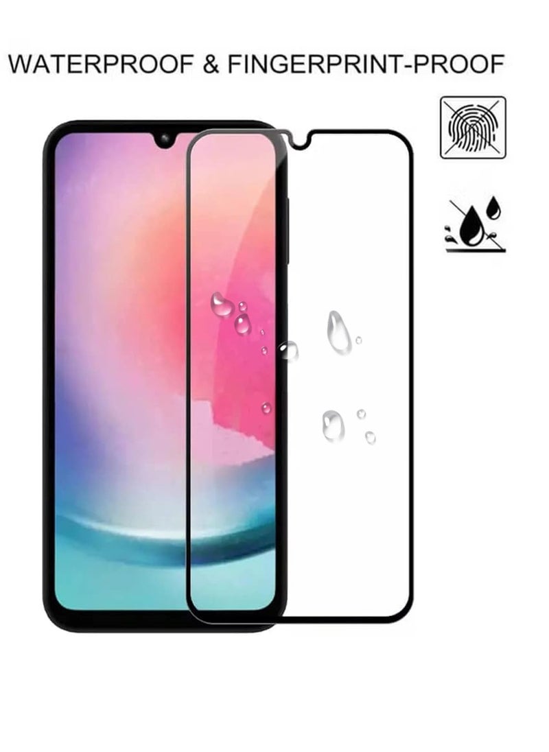 Generic - 2 PCS Samsung A25 5G Tempered Glass Screen Protector With Premium Quality Guard Film With Case Friendly Shockproof Anti-Fingerprints Anti-scratches Anti-drops Anti-oil Accessories Full Body Protection - Image 1