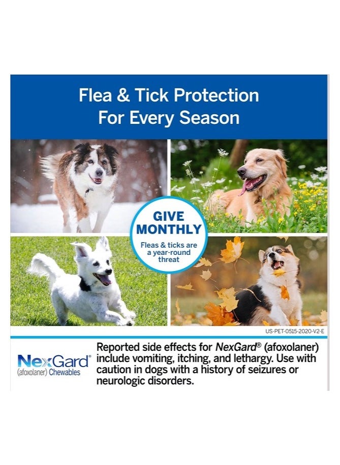 NexGard - NexGard Chewable Tablet for Large Dogs (25-40 kg) – Fast-Acting Flea & Tick Protection, Beef-Flavored Monthly Treatment - Image 1