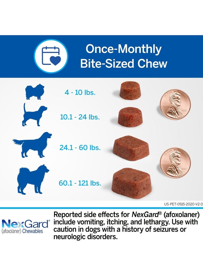 NexGard - NexGard Chewable Tablet for Large Dogs (25-40 kg) – Fast-Acting Flea & Tick Protection, Beef-Flavored Monthly Treatment - Image 1