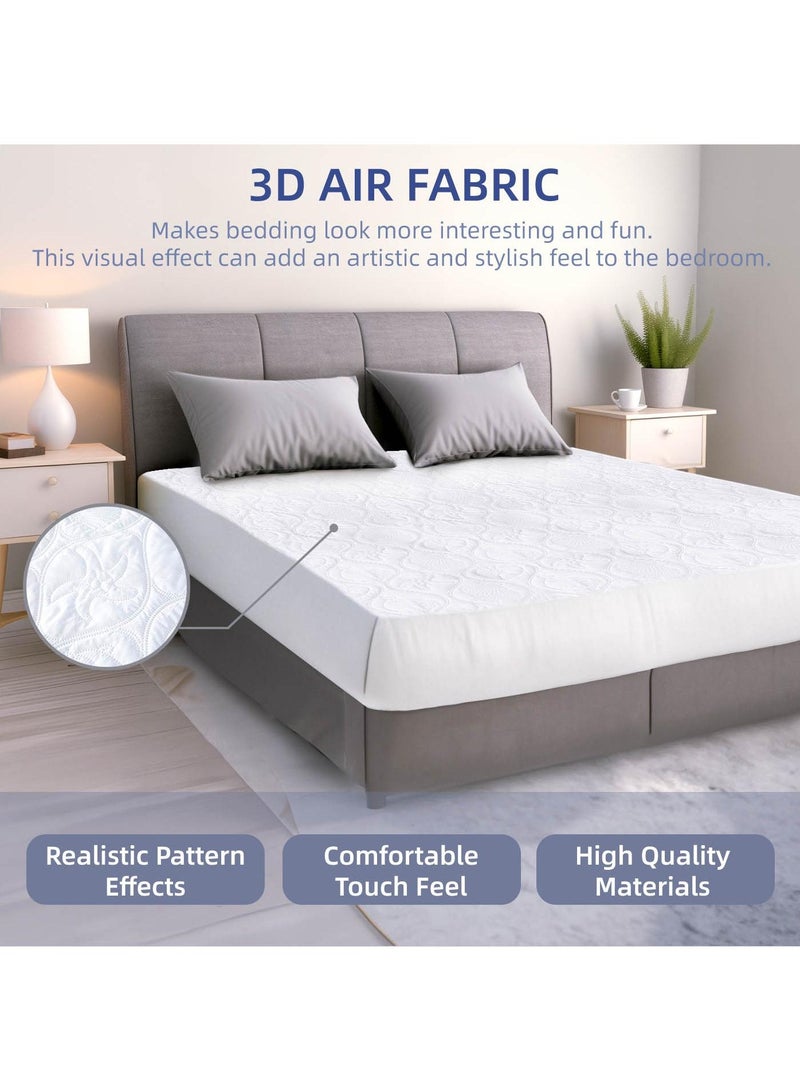 SMILEE Premium Waterproof Mattress Protector, Hypoallergenic and Ultra Soft Breathable, Deep Pocket - Image 2