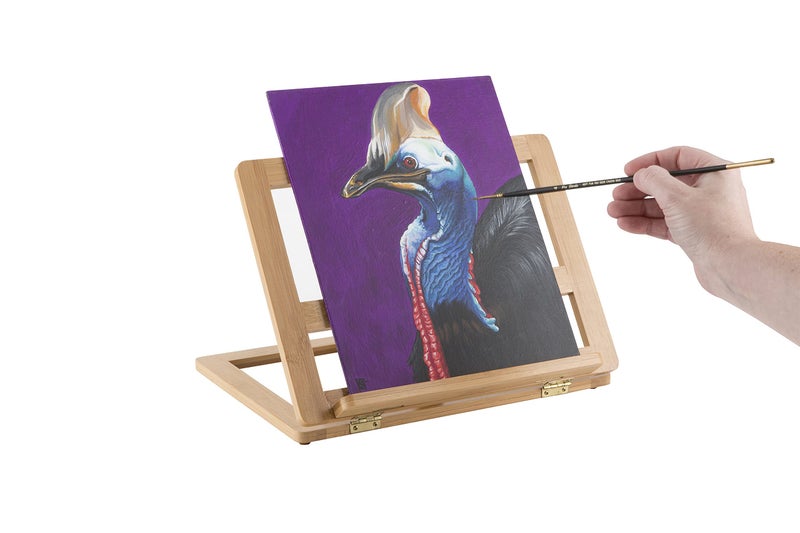 Creative Mark Tao Bamboo Painting Desk Easel and Drawing Stand - Durable Design with Adjustable Angles Lightweight Art Easel for Drawing and Painting - Natural Finish- Ideal for Artist - Image 3