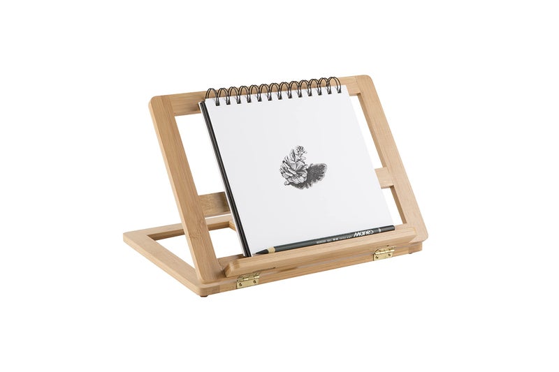 Creative Mark Tao Bamboo Painting Desk Easel and Drawing Stand - Durable Design with Adjustable Angles Lightweight Art Easel for Drawing and Painting - Natural Finish- Ideal for Artist - Image 5