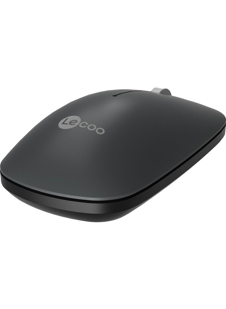 lecoo - WS214 Wireless 1200DPI 3-Button Optical Mouse Gray - Image 1