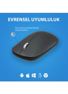 lecoo WS214 Wireless 1200DPI 3-Button Optical Mouse Gray  - Image 3