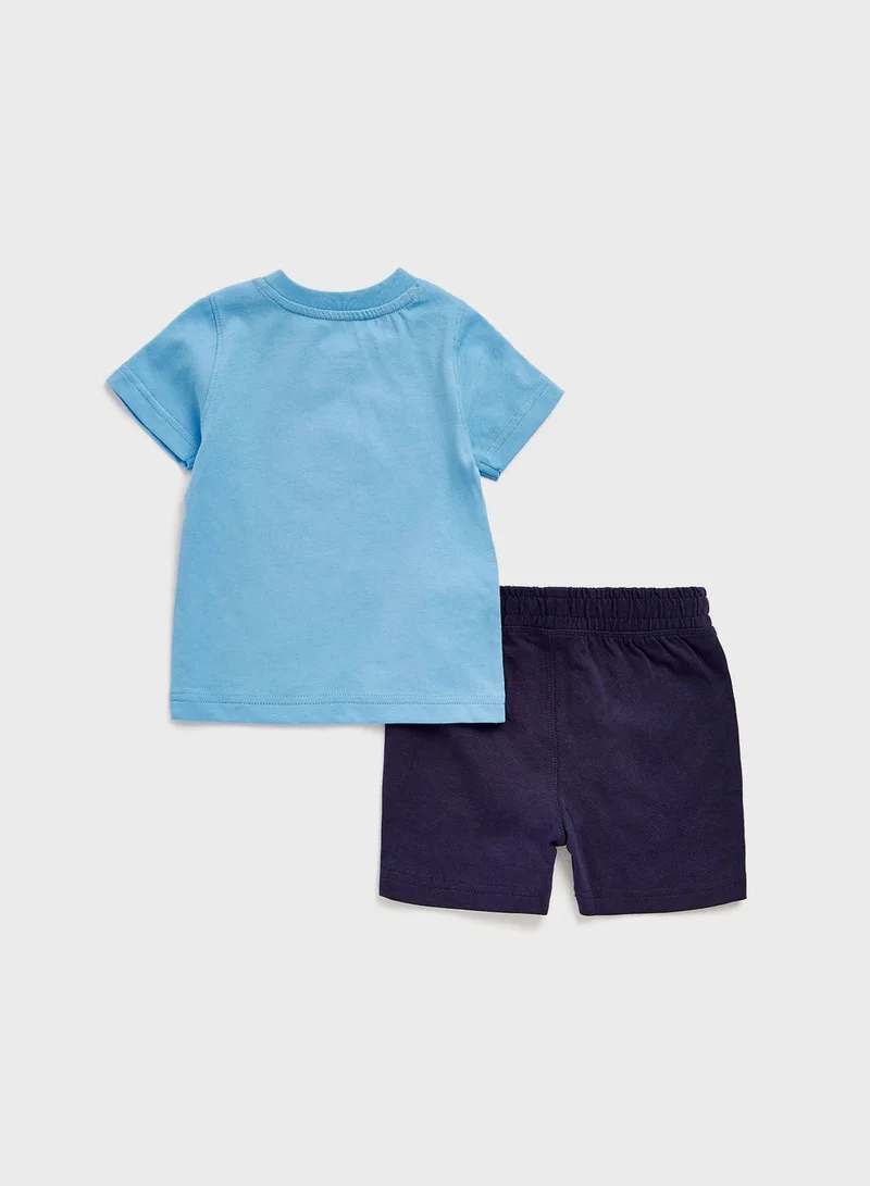 mothercare Kids Graphic T-Shirt & Shorts Set