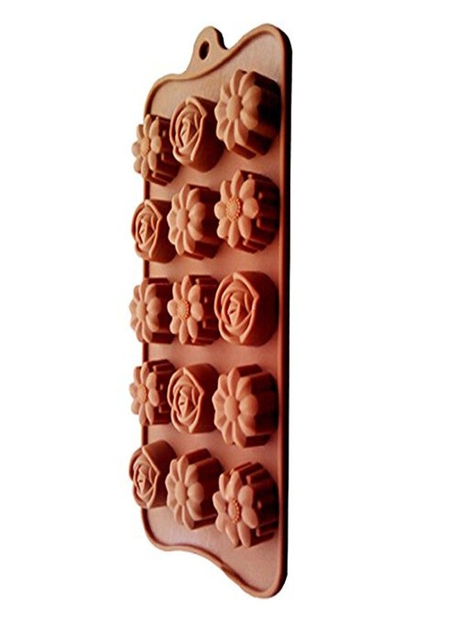 NE-MA Nema 3 Style of Flowers Shape Chocolate Mold - Image 2