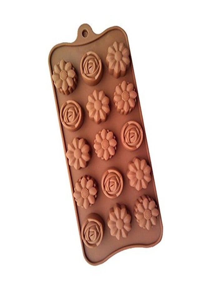 NE-MA Nema 3 Style of Flowers Shape Chocolate Mold - Image 1