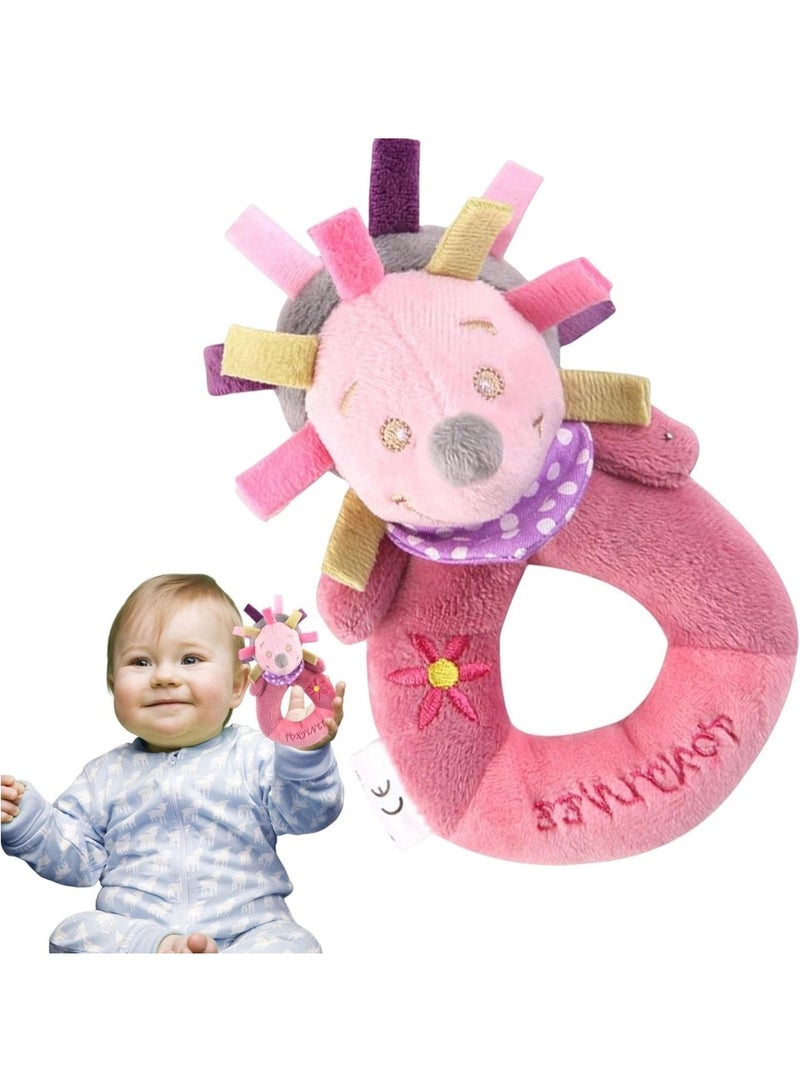 Soft Rattle Toy,Animal Stuffed Kids Rattle Toy - Animals Soft Plush Shaker Toy Built-in Bell Teething Perfect Gifts for Toddler, Newborn Boy, Girl  - Image 1