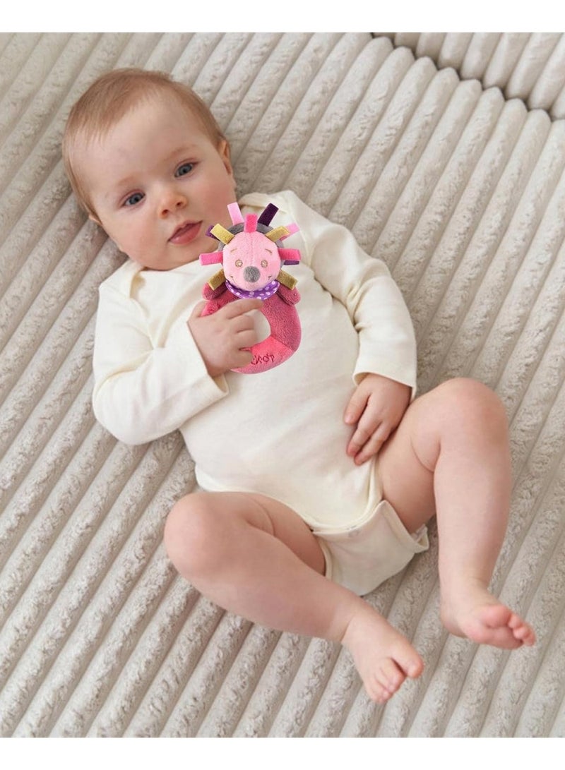 Soft Rattle Toy,Animal Stuffed Kids Rattle Toy - Animals Soft Plush Shaker Toy Built-in Bell Teething Perfect Gifts for Toddler, Newborn Boy, Girl  - Image 5