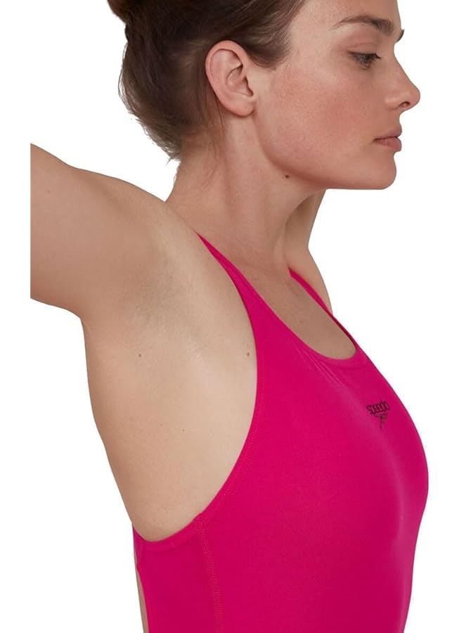 سبيدو بدلة سباحة Essential Endurance+ Medalist قطعة واحدة للنساء مقاس 8 12515B495 وردي كهربائي مقاس 11 - Image 3