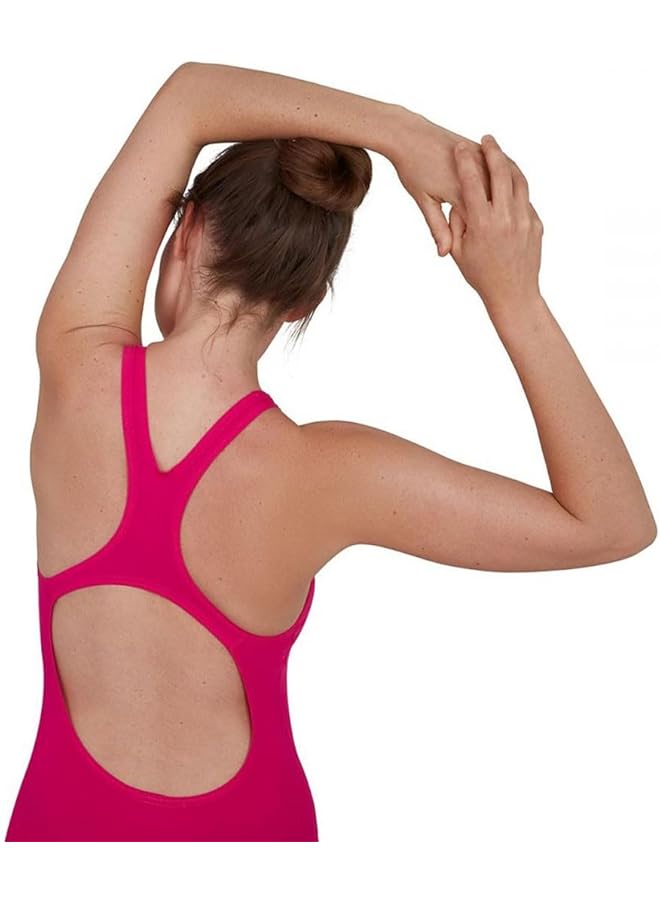 سبيدو بدلة سباحة Essential Endurance+ Medalist قطعة واحدة للنساء مقاس 8 12515B495 وردي كهربائي مقاس 11 - Image 4