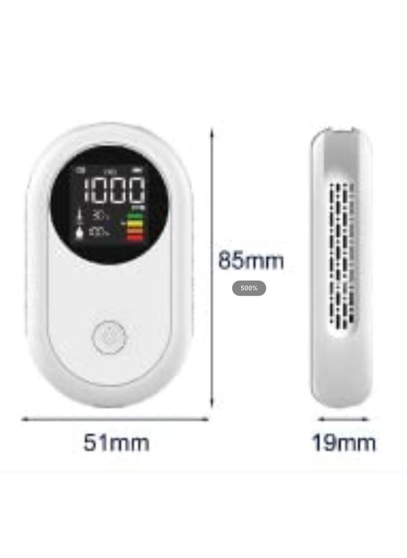Y&D - Mini CO2 Detector, Portable 3-in-1 Lightweight Carbon Dioxide Air Quality Monitor, Temperature Humidity Analyzer Digital Meter for Travel, Camping, Office, School - Image 1
