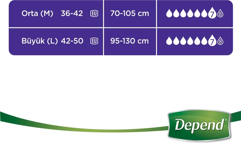 Depend Absorbent Panties Maternity Pad Women L Size 1 Pack 10 Pieces