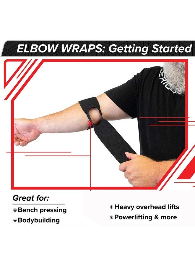 Victory Elastic Elbow Support Wrap Unisex Black Protector For Weightlifting Workout Bodybuilding Gym Fitness - Image 2