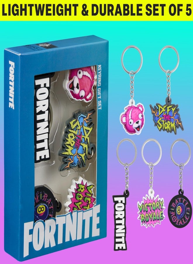 Fortnite Pack of 5 Keychain for Teens, Men, Keychains Accessories for Backpacks, Bags, Collectibles, Cute Key Chain Keyrings Set, Gifts for Gamers - Image 3